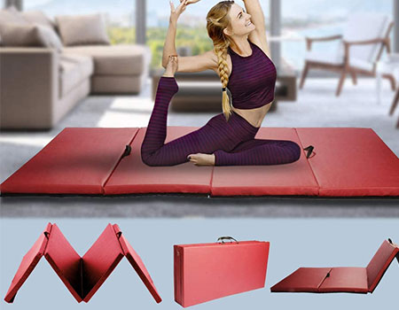 Gym Exercise Mat Thick Gymnastics Mat  | Top 10 Best Padded Workout Mats For Home Exercise